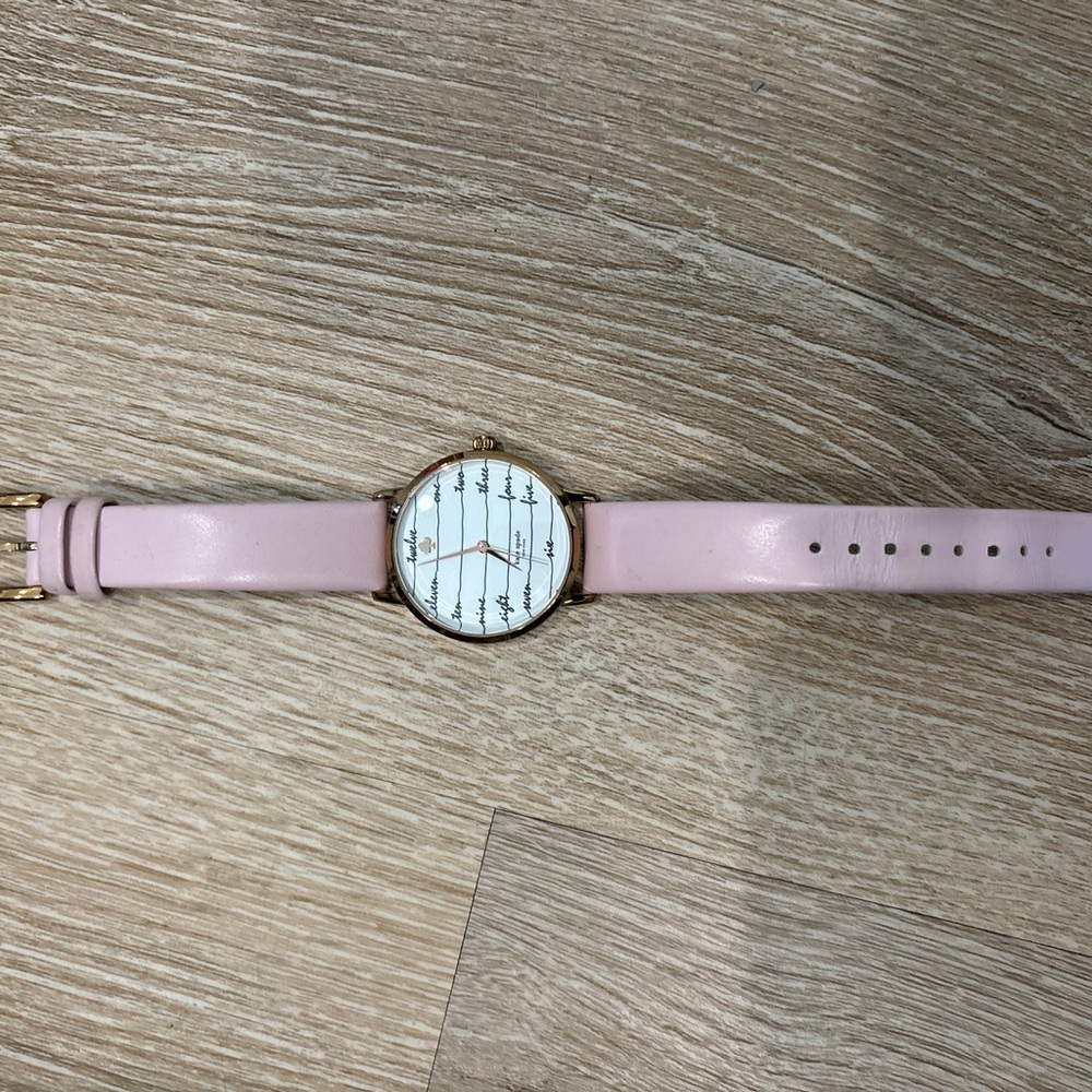 Kate Spade Women’s Metro Pink Leather Strap Watch - Picture 6 of 8
